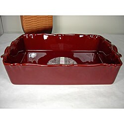 Appolia Mahogany 5-quart Rectangular Ceramic Baking Dish