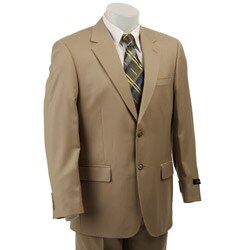 Haspel Men's Tan Wool Two-button Suit