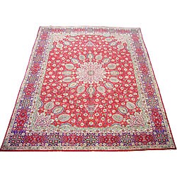 Persian Tabriz Red Rug (9'9 x 12'6)