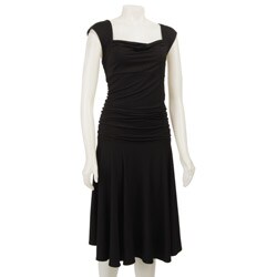 Necessary Objects Junior's Plus Size Shirred Waist Dress