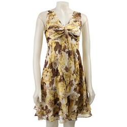 Donna Ricco Women's Petite Chiffon Dress