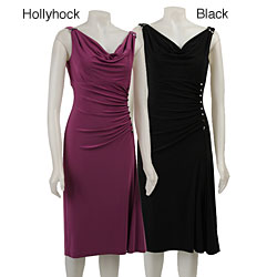 Anne Klein Women's Cowl Neck Matte Jersey Dress