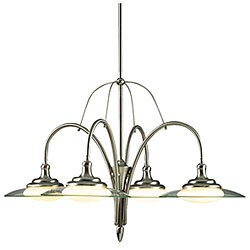 Brushed Nickel 4-light Chandelier