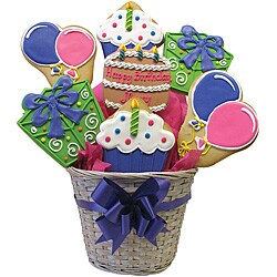 'Happy Birthday to Her' Cookie Arrangement