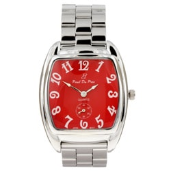 Paul du Pree Men's Red Dial Dress Watch