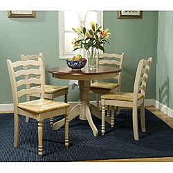 Round Pedestal 5-piece Dining Set