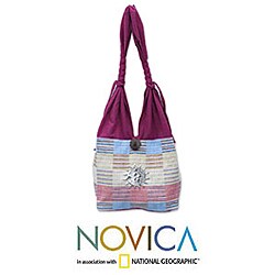 Cotton 'Siamese Blush' Handbag (Thailand)