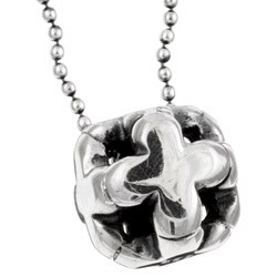 Kate 'n Al Silver 'Ball of Kisses' Necklace