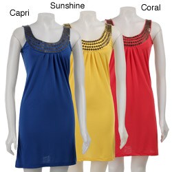Stephanie Rogers Women's Medallion Neckline Tank Dress