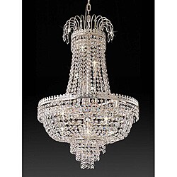 Empire Crystal 11-light Silver Chandelier