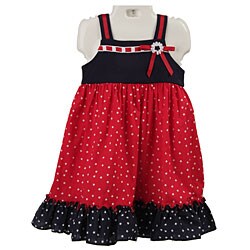 FINAL SALE Good Lad Toddler Girl's 4th of July Dress