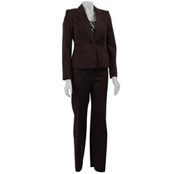 Nine West Mahogany 3-piece Stretch Cotton Suit