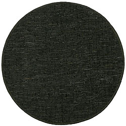 Black Suede Twisted Rug (5' Round)