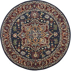 Elite Blue/ Red Rug (8' Round)