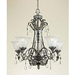 Burnished Silver 5-light Chandelier 