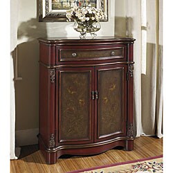 Hand-painted Mahogany Accent Chest 