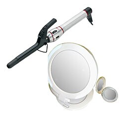 Fusion HTX404 0.75-inch Curling Iron/ Lighted Mirror Set