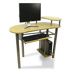 Natural Wood Finish Large Computer Desk/ Table