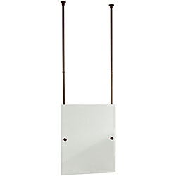 Rectangular Beveled Edge Ceiling-hung Mirror