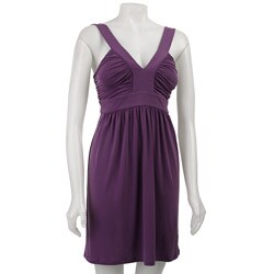 FINAL SALE Max & Cleo Women's Ruched Bust Sleeveless Dress