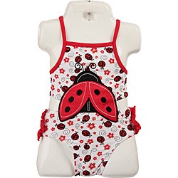 FINAL SALE Bon Bebe Infant Girl's Ladybug Swimsuit