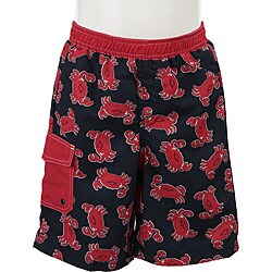 FINAL SALE Bon Bebe Boy's Crab Print Swim Shorts