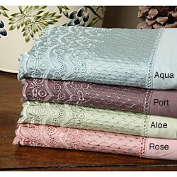 Solid 800 Thread Count Egyptian Cotton Lace Hem Sheets