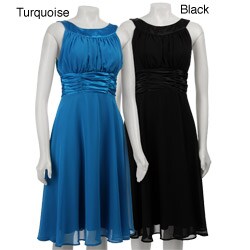 Connected Apparel Women's Chiffon Dress