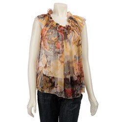 FINAL SALE Gigi Florence Junior's Sheer Chiffon Blouse