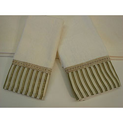 Sherry Kline Silk Stripe 3-piece Decorative Towel Set