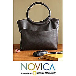 Leather 'Out of Town' Handbag (Peru)