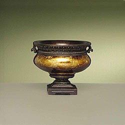 Antique Gold Leaf Decorative Bowl