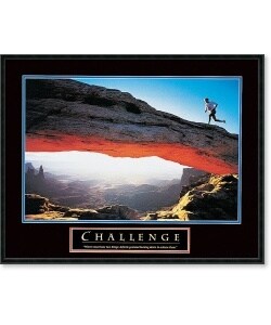 'Challenge: Runner' Framed Art Print