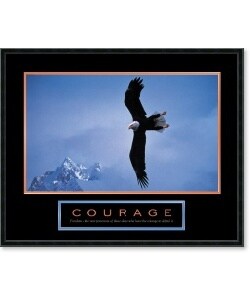 'Courage: Bald Eagle' Framed Art Print