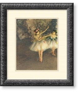 Edgar Degas 'Two Dancers on Stage c. 1874' Framed Art Print