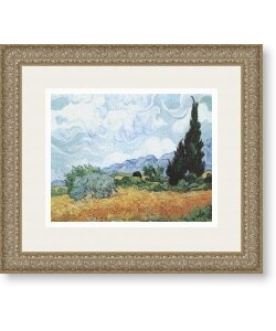 Vincent van Gogh 'Yellow Wheat and Cypresses' Framed Art Print