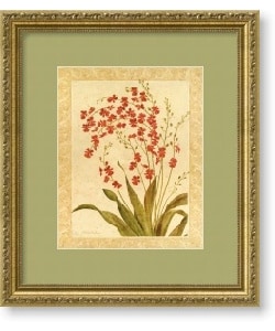Gloria Eriksen 'Red Begonias' Framed Art Print