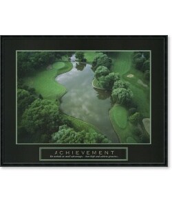 'Achievement - Golf Course' Framed Art Print