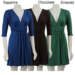 Pathway Women's Empire Waist 3/4-sleeve Dress