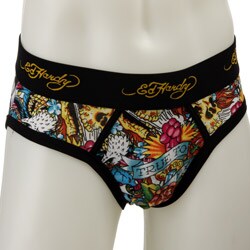 Ed Hardy Men's 'Tattoo Collage' Hip Briefs