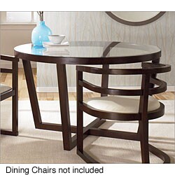Glass-top Alison Round Dining Room Table