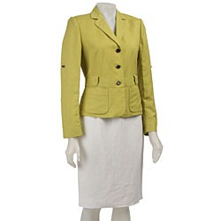 Calvin Klein Women's Linen Skirt Suit