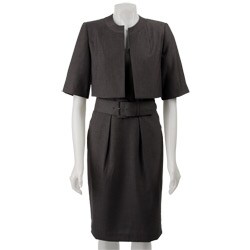 Calvin Klein Women's Belted 2-piece Dress
