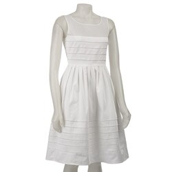 Calvin Klein Women's Cotton Sateen Textured Sundress