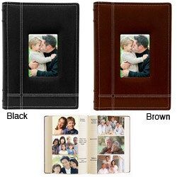 Stitched Leather 4x6 Photo Album (Pack of 2)