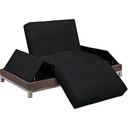 Condor Black Chaise/ Lounge/ Daybed