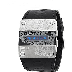 Lucky Brand Men's Black Leather Watch