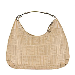 Fendi 'Forever' Camel Zucca Hobo