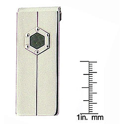 Black Carbon Fiber Hexagon Money Clip