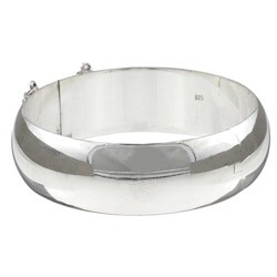 Sterling Essentials Sterling Silver 7-inch High Polish Bangle Bracelet (20mm)